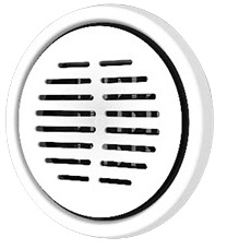 Bouche chauffante Murale eVA 125, sans thermostat