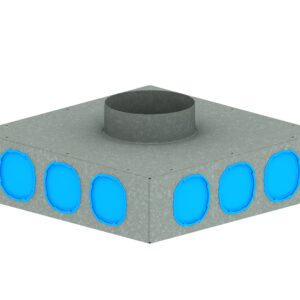 Collecteur de distribution 12 departs (sans raccords ø75/ø90 ) connexion ø150