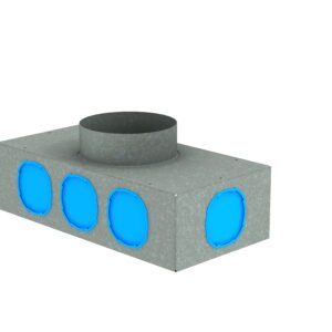 Collecteur de distribution 8 departs (sans raccords ø75/ø90) connexion ø125