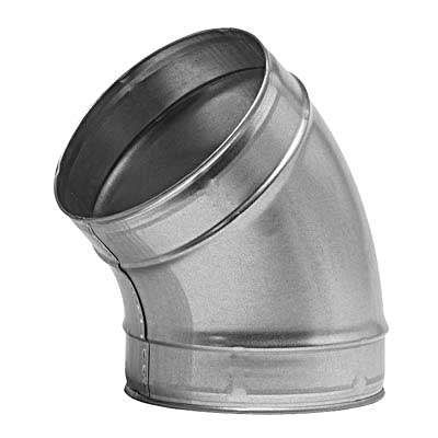 Coude à 45° - DN 160 en galva sans joints