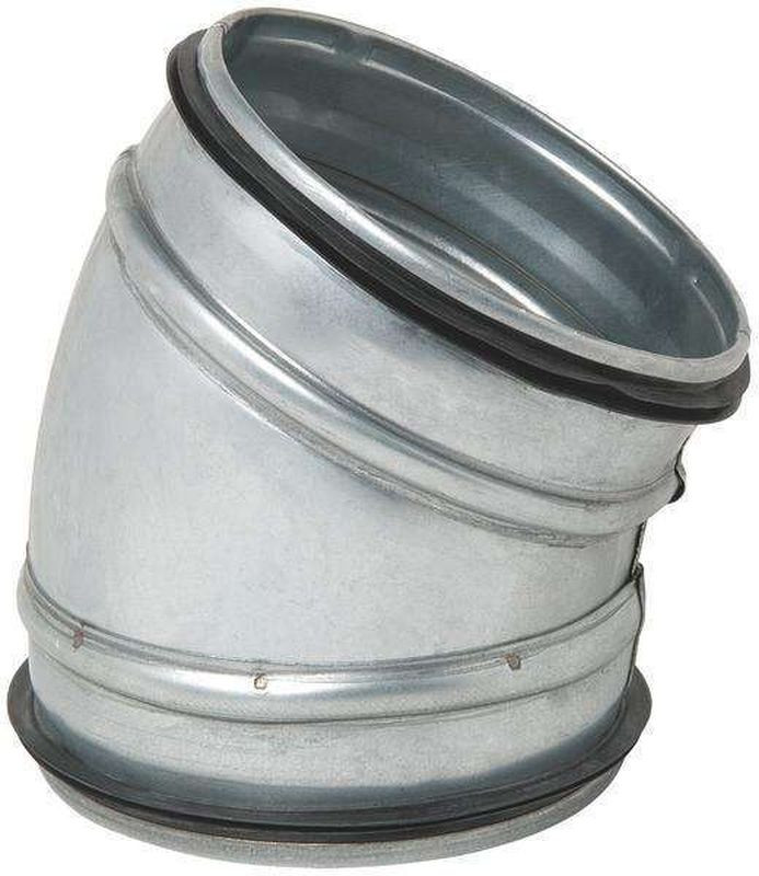 Coude GALVA à 30°, à joints, Diam.200, QuickSafe
