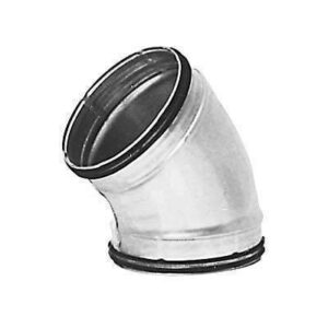 Coude GALVA à 45°, à joints, Diam.200,  QuickSafe