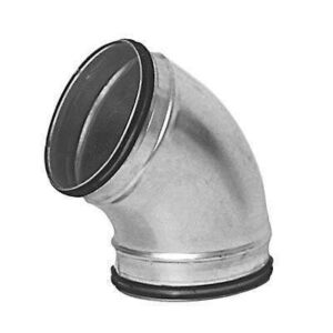 Coude GALVA à 60°, à joints, Diam.125,  QuickSafe