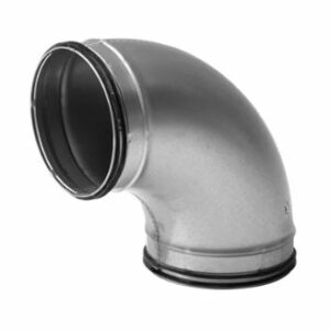 Coude GALVA à 90°, à joints, Diam.125,  QuickSafe