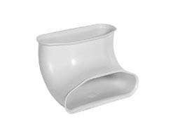 Coude vertical 90° profi-air tunnel 132x52 mm