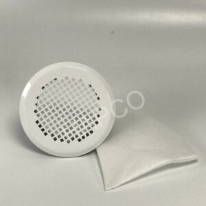 Grille Esthetique Ronde Insufflation/extraction TORINO Blanche