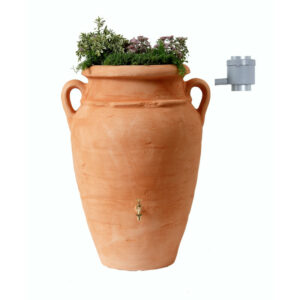 Kit Réservoir AMPHORE ANTIK TERRACOTTA 2 en 1 - 600 L - avec bac à plantes inté