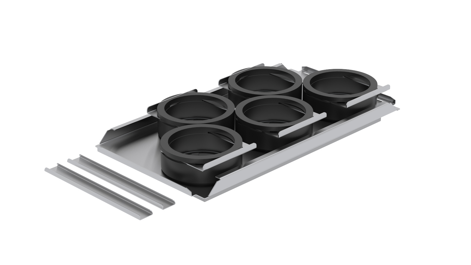 Plaque de raccordement ComfoWell Therm 420 5xDN90