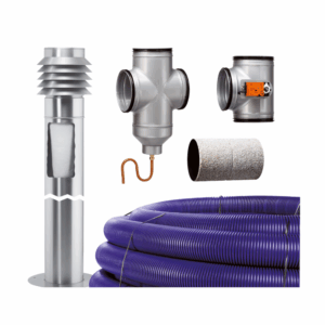 Kit complet de puits canadien HELIOS LEWT aéraulique 300m3/h