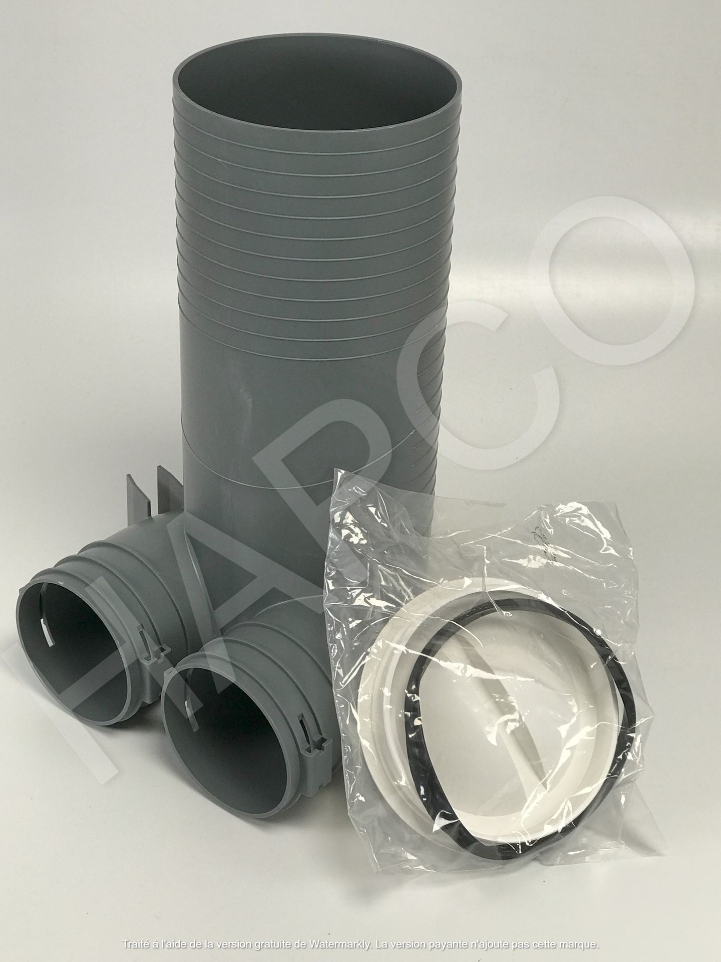 Plénum terminal 90° HELIOS FRS-DWK 2-75/125 en Polypropylène